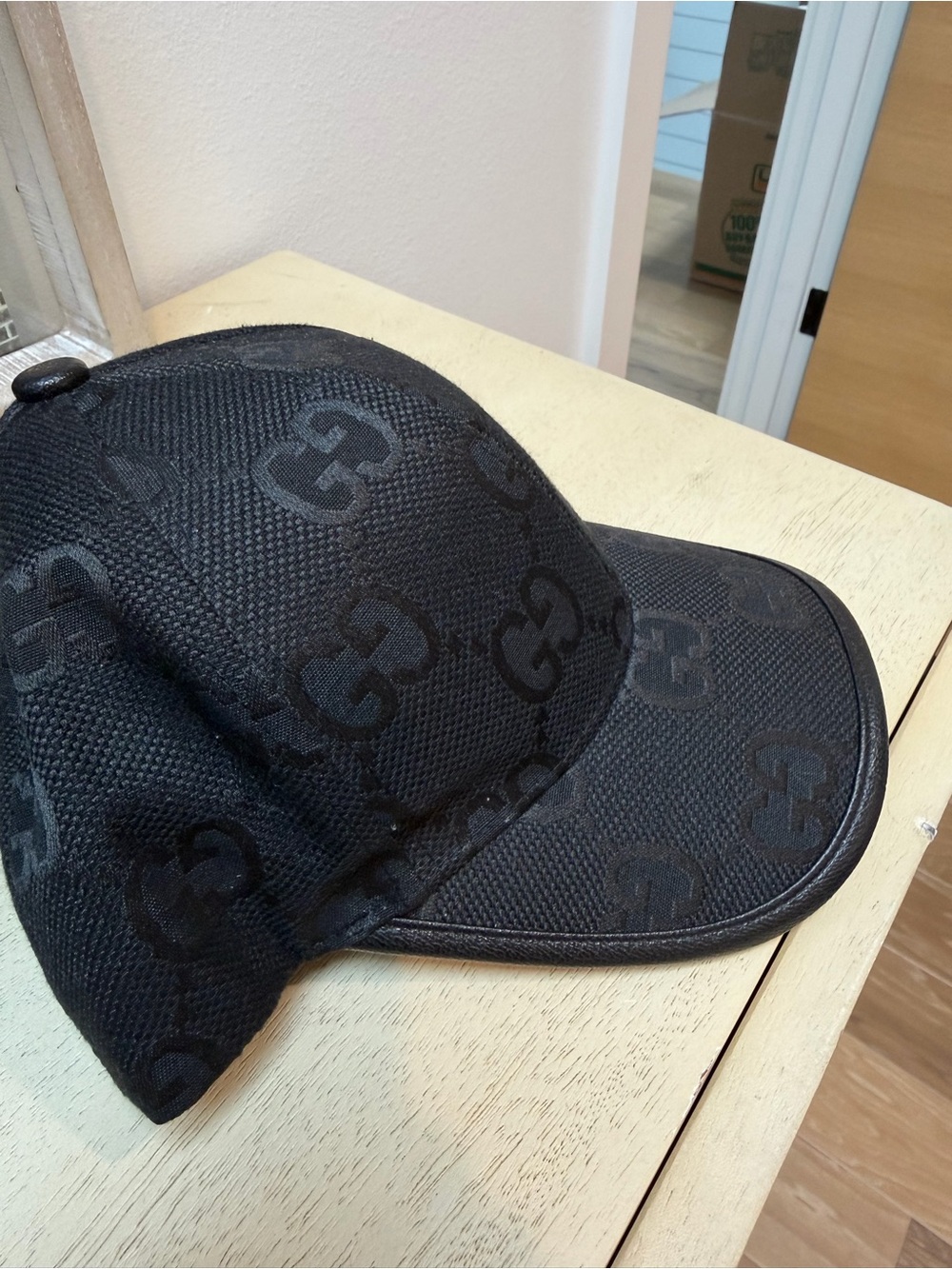 Gucci Black GG Jacquard Logo Cap - Picture 2 of 3